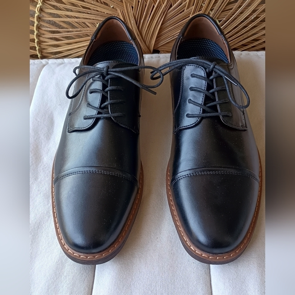 Nunn Bush Elegant Black Leather Men's Oxfords_11